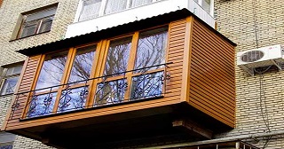 Внешняя отделка балкона Малгобек цена от 1045 руб. м/2.